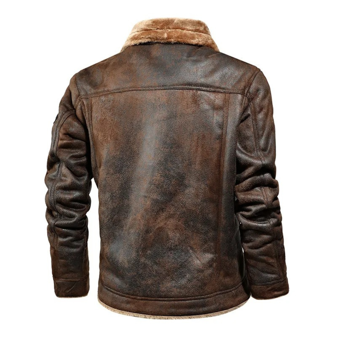 Aksel™ | Warm Leren Jasje - Laatste Dag 70% Korting!