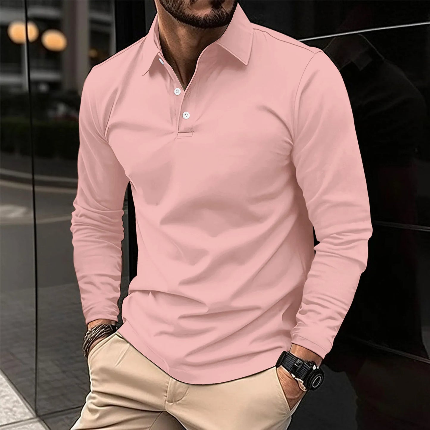 Ethan™ - Casual Longsleeve Polo I Laatste dag 80% korting!