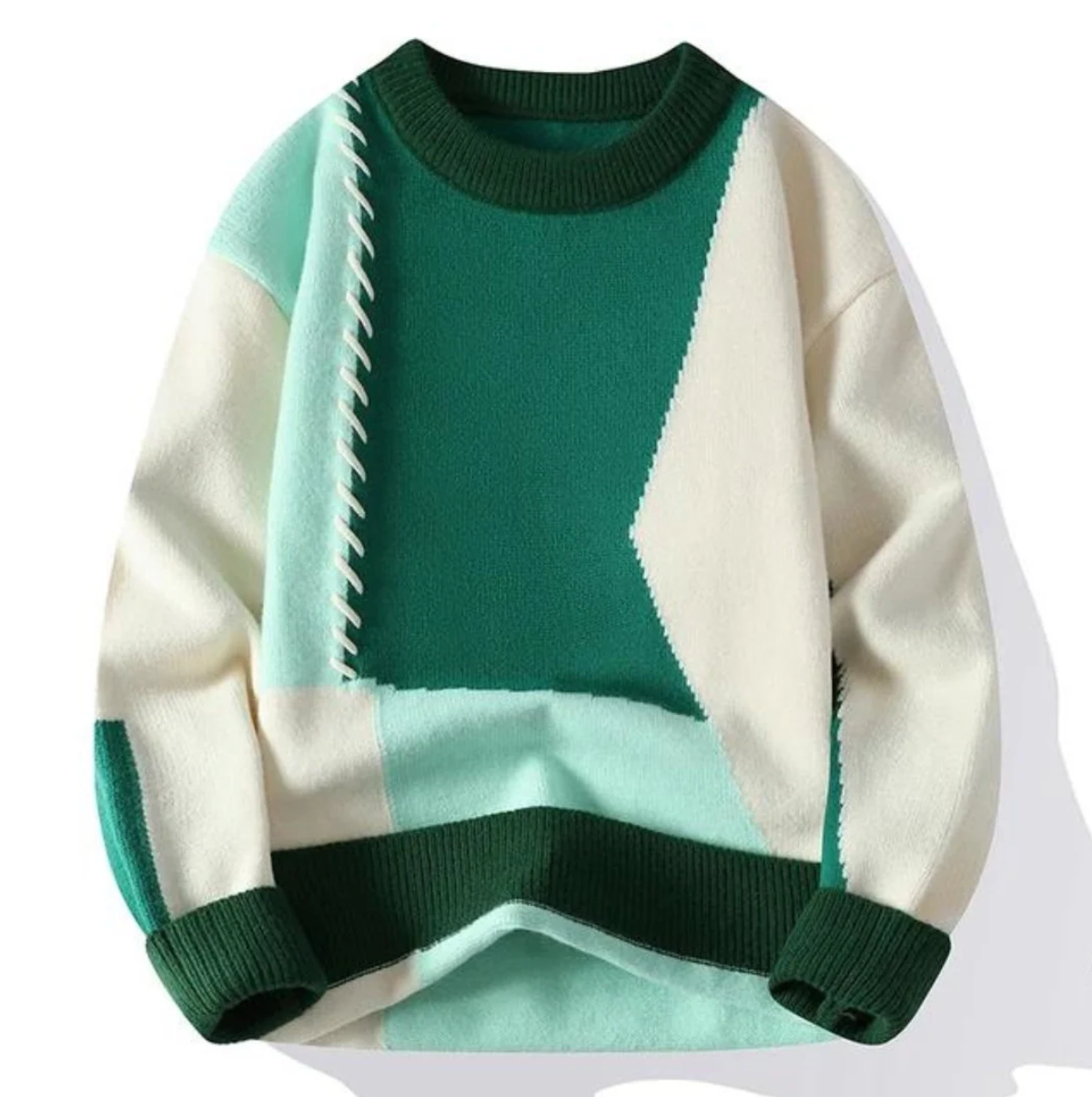 Julien | Pull patchwork-Laatste dag 80% korting!