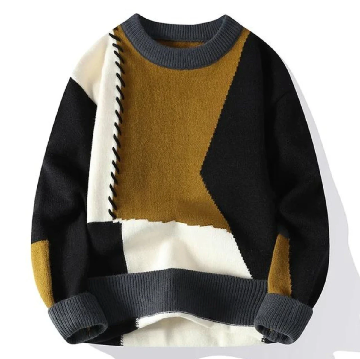 Julien | Pull patchwork-Laatste dag 80% korting!