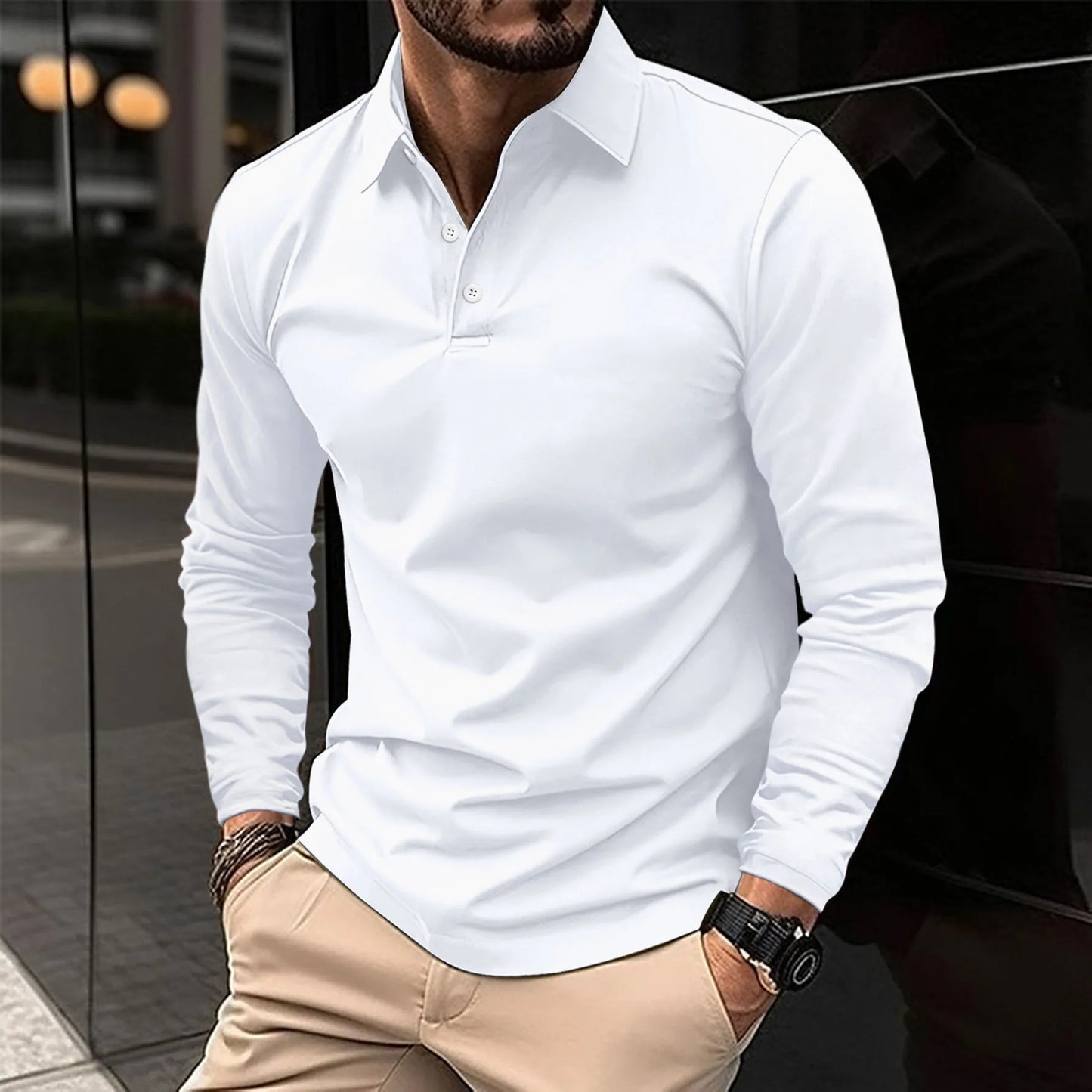 Ethan™ - Casual Longsleeve Polo I Laatste dag 80% korting!